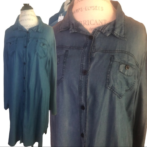 Beautiful Women’s Light Jeans Summer long Dress Size L - Picture 2 of 4